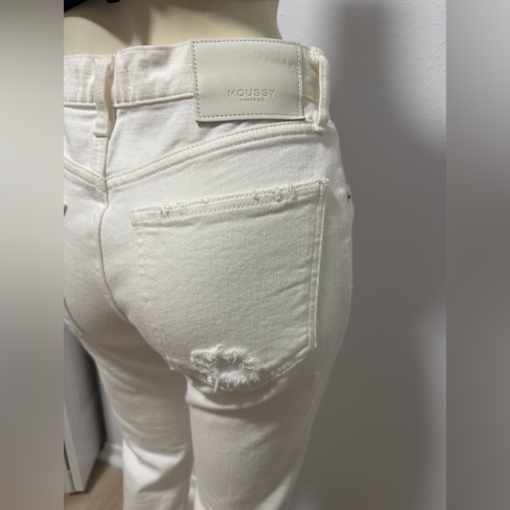NWT Moussy Vintage Glendele Skinny Jeans in White - Picture 16 of 16